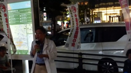 浅井富成医師④（中部有志医師の会代表・医師・プロレスラー「AEDマン」）2024年9月5日〜名古屋駅〜JRゲートタワー前