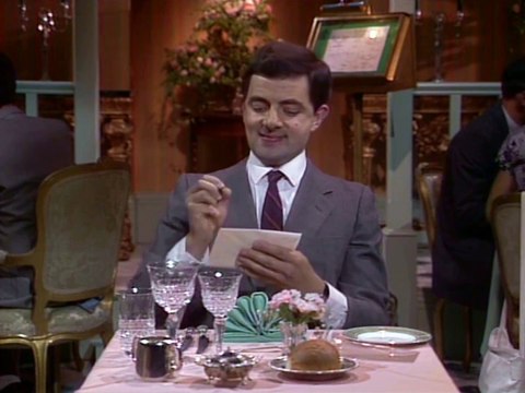 MrBean in restaurant mrbeast