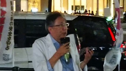 浅井富成医師⑥（中部有志医師の会代表・医師・プロレスラー「AEDマン」）2024年9月5日〜名古屋駅〜JRゲートタワー前