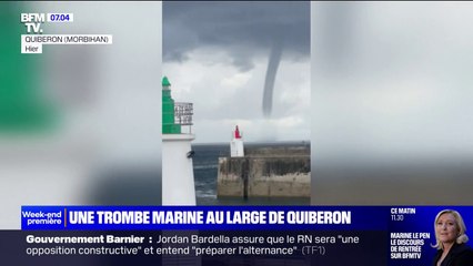 Dans le Morbihan, une trombe marine s'est formée au large de Quiberon