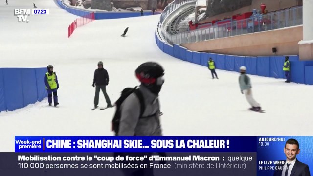 À Shanghai en Chine, il est possible de skier l'été sur la plus grande piste intérieure au monde