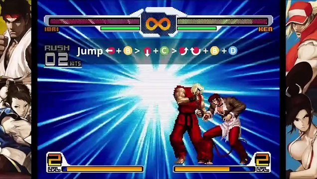 SNK vs. Capcom SVC Chaos - Orochi Iori vs. Violent Ken Combo Gameplay Trailer