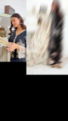 Elegant Black Net-Embroidered Dress with Lace Details