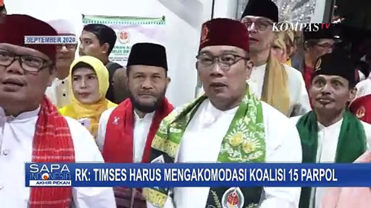 Soal Tim Sukses Pilkada Jakarta, Ridwan Kamil: Timses Harus Mengakomodasi Koalisi 15 Parpol
