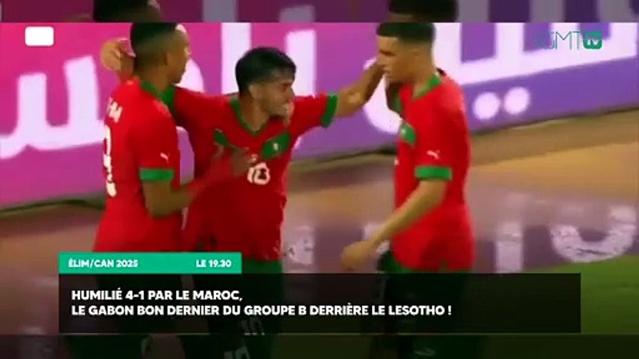 [#Reportage] Élim/CAN 2025 : humilié 4-1 par le Maroc, le Gabon bon dernier du groupe B derrière le Lesotho !