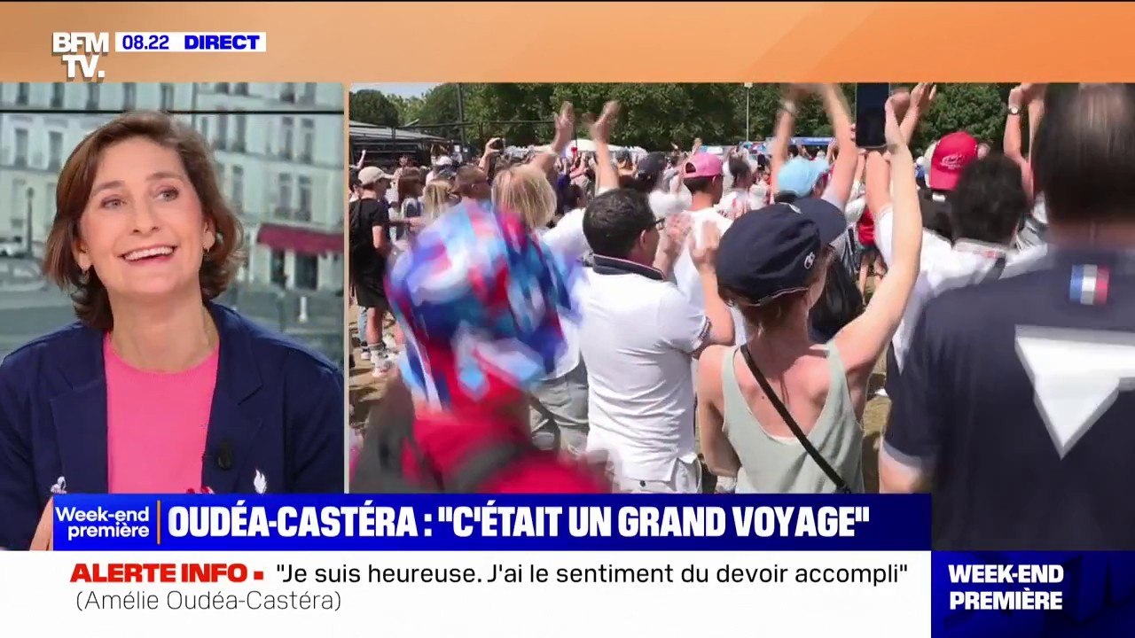 Jeux paralympiques: "Il y a une mise en lumière des para sports, de nos athlètes", estime Amélie Oudéa-Castéra (ministre démissionnaire des Sports)