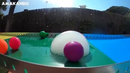 Super Slide Marble Run ASMR Water Balloons