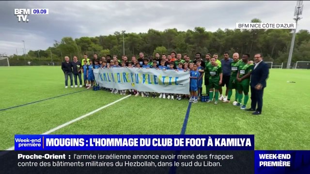 Le club de football de Mougins rend hommage à la petite Kamilya, tuée à Vallauris
