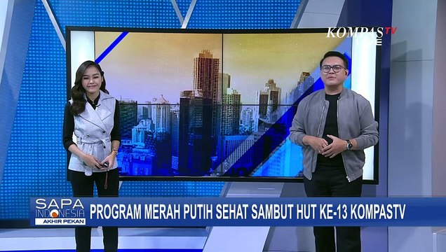 Sambut HUT Ke-13 KompasTV, Biro Jawa Barat Gelar Program Merah Putih Sehat