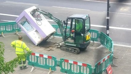 Community turns bus kiosk into art display - only for council to tear it down