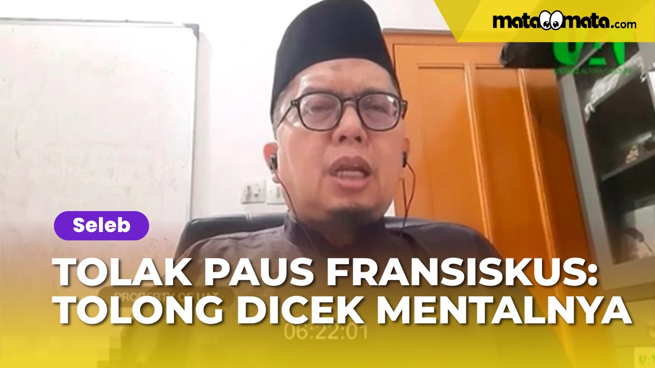Sebut Kedatangan Paus Fransiskus Meresahkan, Ustaz Alfian Tanjung Diminta Cek Kondisi Mental