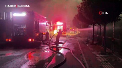 Bursa'da korkutan fabrika yangını