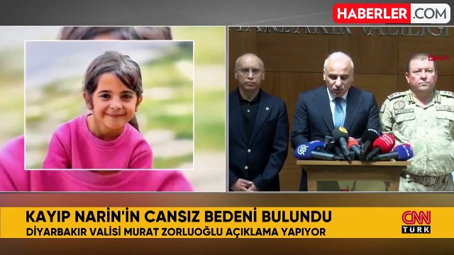 Diyarbakır Valisi: Narin öldürüldükten sonra çuvalla dereye atılmış, üzeri taşla kapatılmış