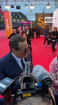Benoît Magimel, président du jury, sur le tapis rouge du Festival de Deauville