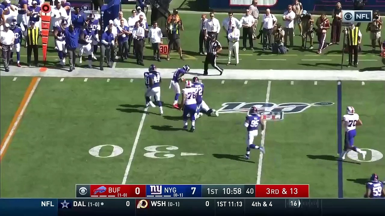 NFL 2019/20 Week 02 - Bills @ Giants - Highlights