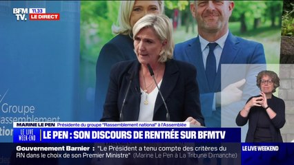 Marine Le Pen: Emmanuel Macron "aura été le premier président à réaliser l'exploit (...) de rendre le pays ingouvernable"