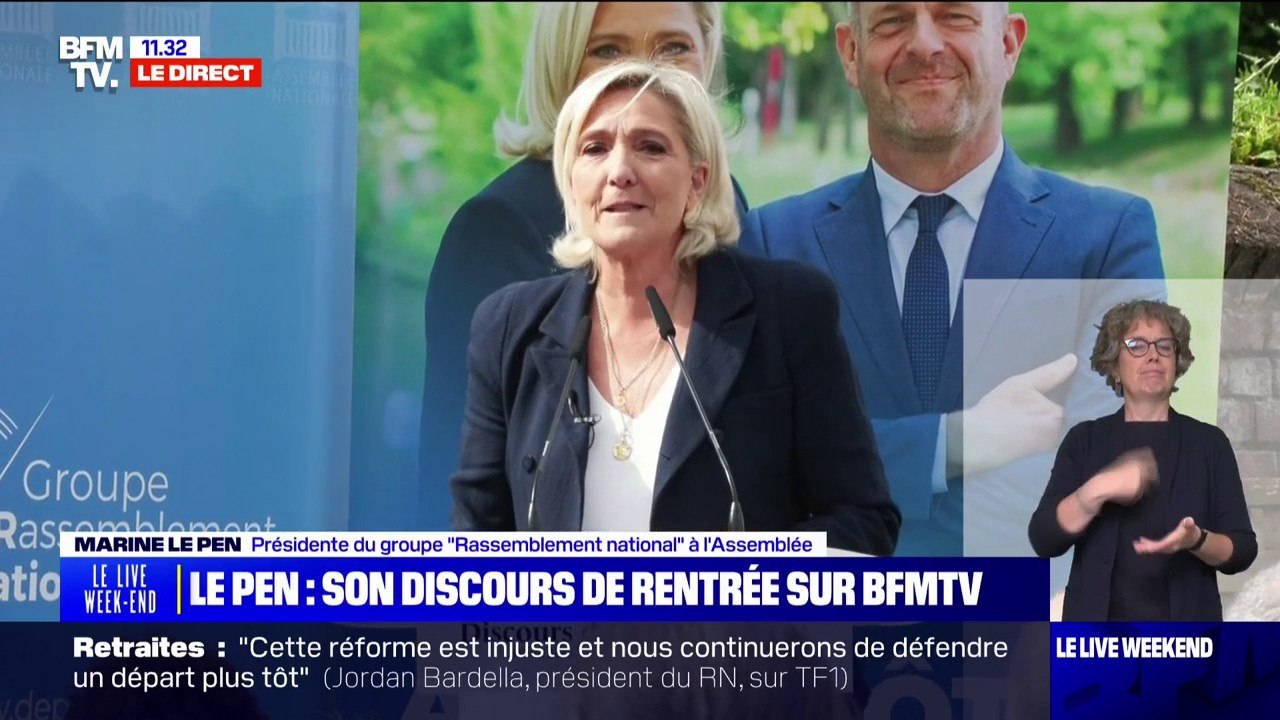Marine Le Pen: "Les élections législatives ont été triomphales pour le RN, avec dix députés élus sur 12 circonscriptions"