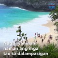 Aquaman, is that you?! Turista, iniligtas ang lalaking tinangay ng alon! | GMA Integrated Newsfeed