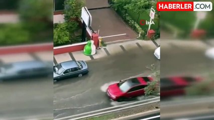 İstanbul'da sağanak yağış etkili oldu, yollar göle döndü