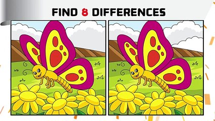 Spot the difference _ only few genius can find 8 differences _ find differences _ puzzle game