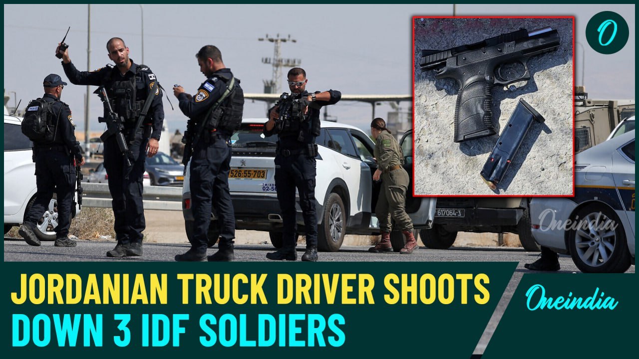 Jordon-Israel Border Killings: Moment When Truck Driver Shoots 3 Soldiers In Front of IDF Troops