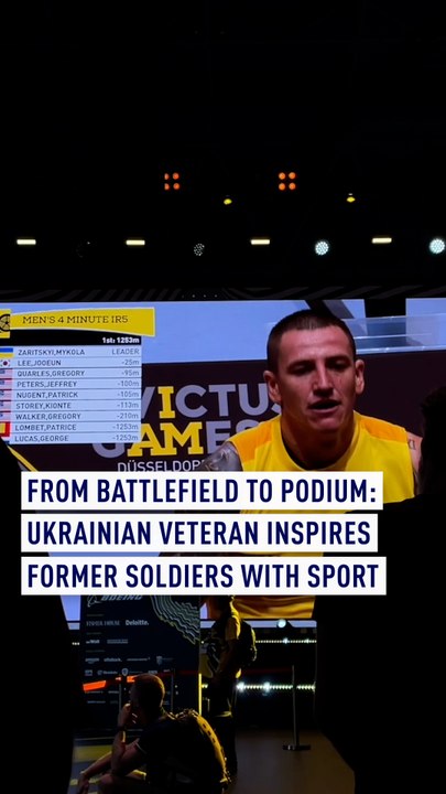 From battlefield to podium: Ukrainian veteran inspires fellow soldiers with sport