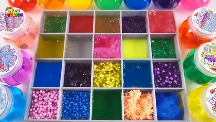 Satisfying Video l Mixing All My Slime Smoothie l Making Glossy Slime ASMR RainbowToyTocToc