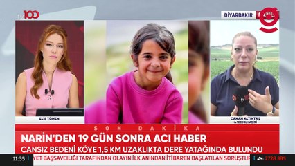 19 gündür olay yerinde olan tv100 muhabiri Canan Altıntaş o anları anlatırken gözyaşlarını tutamadı