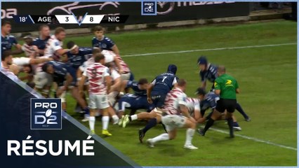 PRO D2 Saison 2024-2025 J02 - Résumé SU Agen - Stade Niçois Rugby