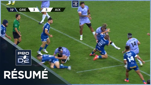 PRO D2 Saison 2024-2025 J02 - Résumé FC Grenoble Rugby - Provence Rugby