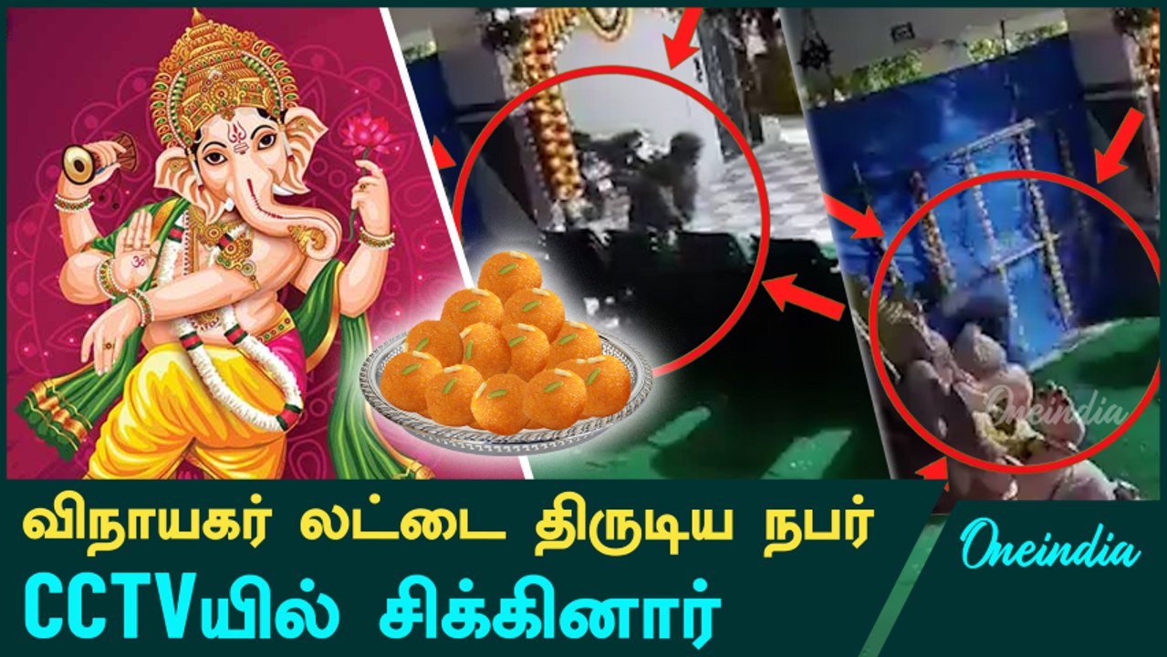 Vinayagar Chaturthi விழாவில் லட்டை திருடிய நபர் | Oneindia Tamil
