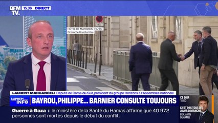 "Cet entretien a été cordial": Laurent Marcangeli (Horizons) évoque les échanges de ce dimanche matin avec Michel Barnier