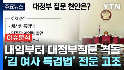 내일부터 대정부질문 격돌...'김 여사 특검법' 전운 고조 / YTN
