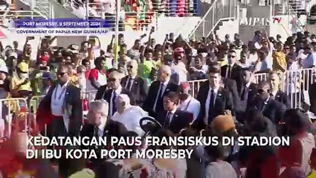 Momen Paus Fransiskus Memimpin Misa Akbar di Papua Nugini