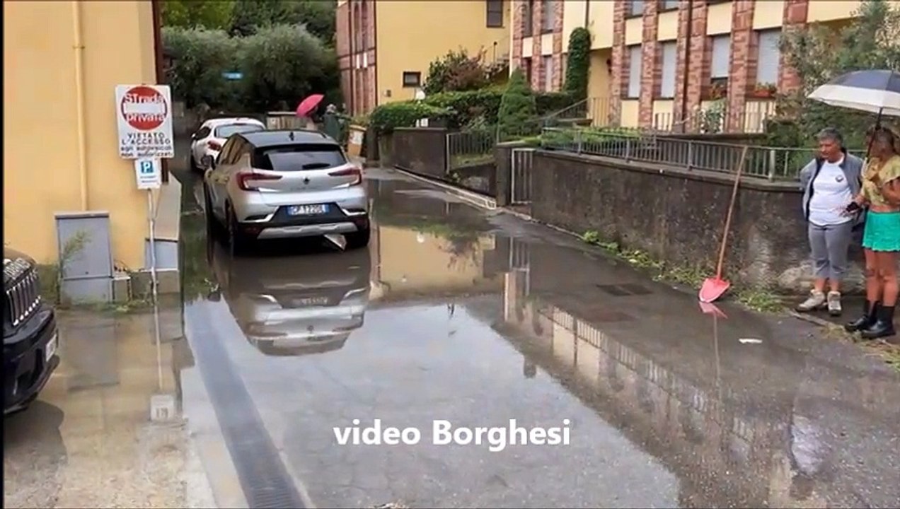 Maltempo, allagamenti e disagi a Bagni di Lucca