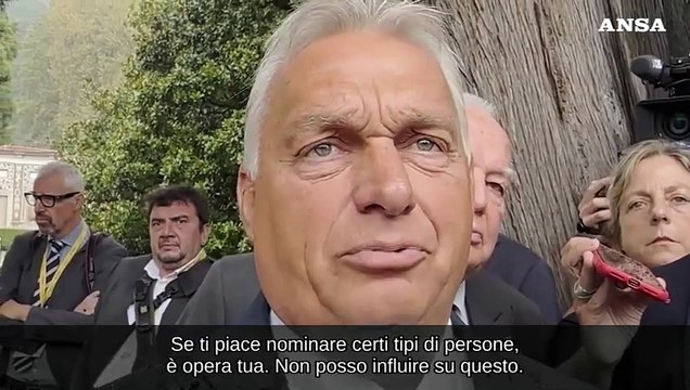 Orban: Salis al Parlamento Ue e' stile italiano, non ungherese