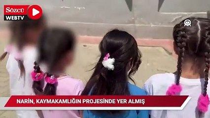 Bağlar Kaymakamlığının projesinde Narin'in görüntüsü de yer almıştı