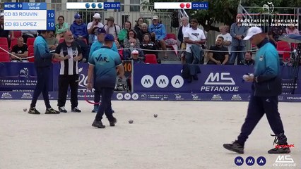 CHAMPIONNAT DE FRANCE DOUBLETTE JP - LA CRAU 2024 suite finale et Podium