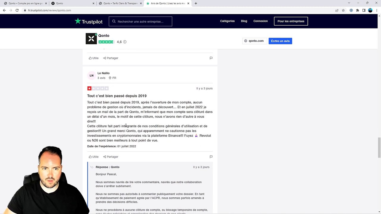 QONTO  La Banque Professionnelle n°1  (avis com...