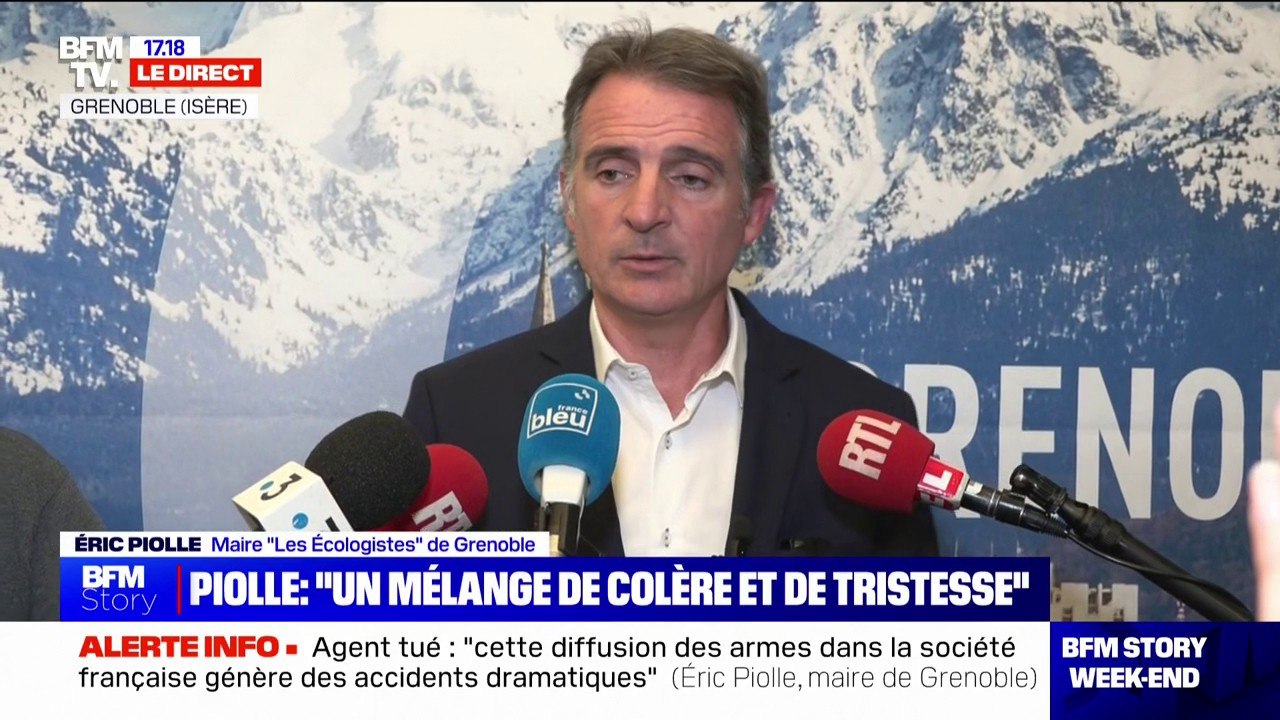 Agent municipal tué par balle à Grenoble: "Cette diffusion des armes dans la société française génère des accidents dramatiques comme celui-là", affirme le maire écologiste Éric Piolle