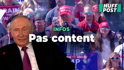 Présidentielle américaine 2024 : Donald Trump n’est pas content d’avoir perdu le soutien de Vladimir Poutine