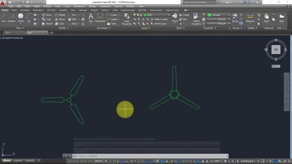 how to draw fan in autocad 2 Types. Autocad english tutorial