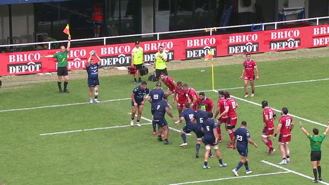 TOP 14 - Essai de Vano KARKADZE(MHR) - Montpellier Hérault Rugby – LOU Rugby