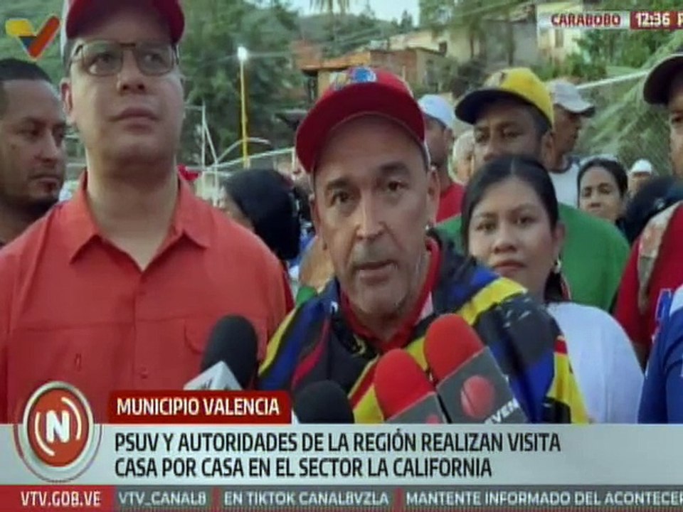 PSUV y autoridades regionales del estado Carabobo realizaron recorrido casa a casa en Valencia