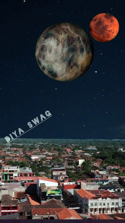 Planets dropping / solar system planets size comparison / planets falling earth animation