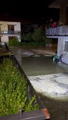 Maltempo, via Giunti sott'acqua