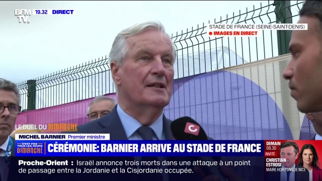 Ils méritent d'être remerciés, d'être encouragés : présent au Stade de France pour la cérémonie de clôture des Jeux paralympiques, Michel Barnier rend hommage aux bénévoles et aux forces de sécurité