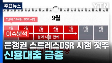 [스타트경제] 은행권 스트레스DSR 시행 첫주...신용대출 급증 / YTN