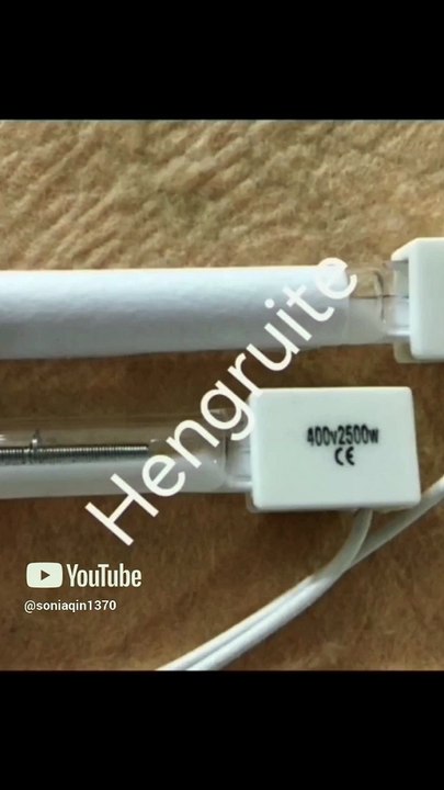 400V 1000W Quartz Infrared Halogen Heat Lamp For PET blowing machinesQUARTZ INFRARED HEATING LAMPS