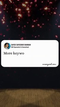 Keyword Stuffing Hurts Rankings! #SEO #KeywordStrategy #DigitalMarketing | Sayed Sayeedur Rahman